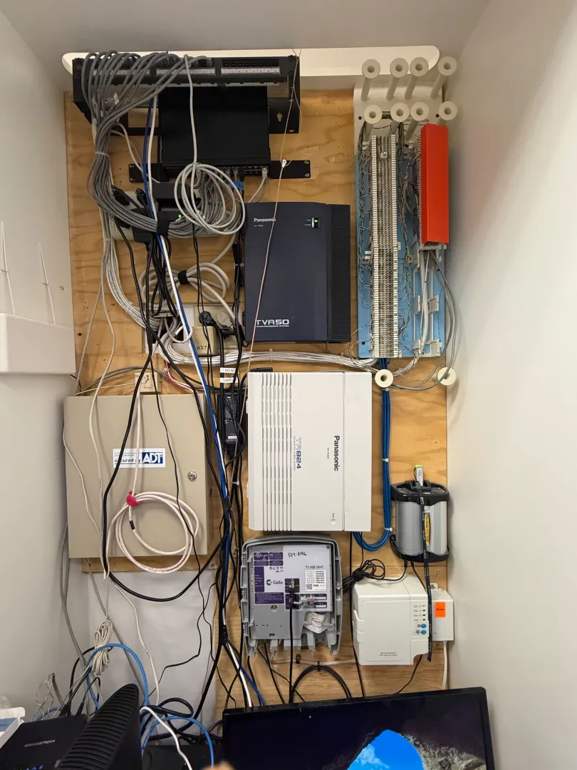 Beaverton Ortho Network Closet Before